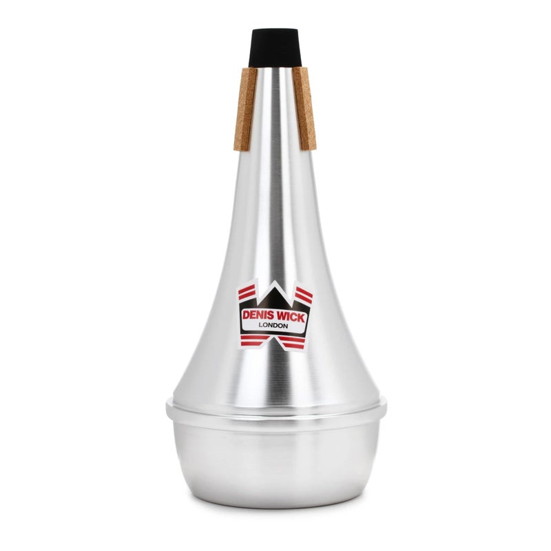 Denis Wick Straight Mute for Trombone, 5505 - Hand-Spun Aluminum Mute with Natural Cork - Brilliant Tone, Reliable Intonation & Tight-Bell Fit for Practice or Performance - 11.1 x 5.4 x 5.4in, 5.15 oz - Image 1
